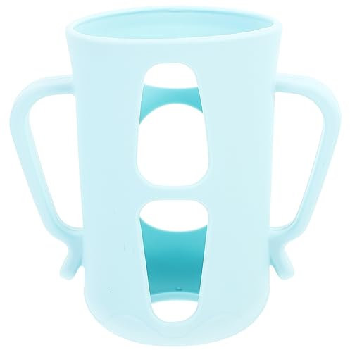 KOMBIUDA 1 Pc Housse De Biberon Manchon De De Lait En Verre Porte-biberon Couvercle Anti Dérapant Pour Manchon De De En Verre Gel De Silice De Bébé Coquille Anti-brûlure
