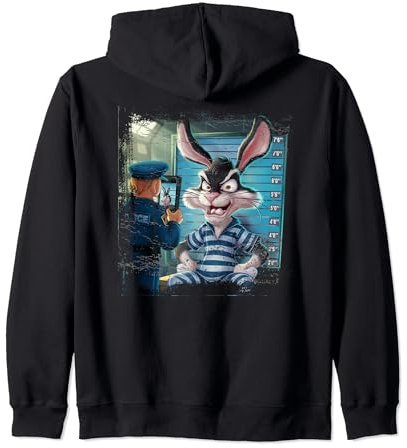 Mug drôle de prisonnier Bad Rabbit Shot pour amoureux des lapins effrayants Sweat à Capuche
