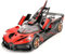 TGRCM-CZ 1/32 Bugatti Bolide Sport Modell Auto, Zink Legierung Pull Back Spielzeug Auto mit Ton und Licht für Kinder Jungen Mädchen Geschenk (rot)
