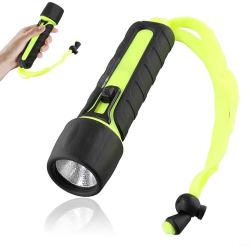 8000LM Torcia Elettrica Subacquea, Impermeabile LED Scuba Diving 50M Dive Lampada Luce per Immersione