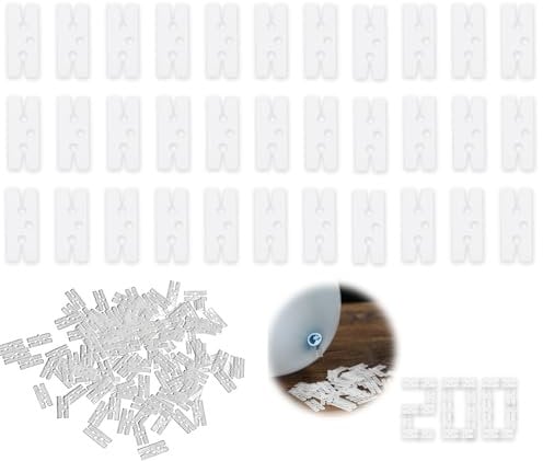 200 Stück Ballon Binden Werkzeug, Ballonverschlüsse, luftballonverschlüsse, Schneller Ballonknoter, Kleine Ballon Clips für Geburtstag, Hochzeitsfeier und Feiern (H)