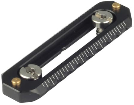 DEKEENSTAR Universal NATO Rail Mount with 1/4” Screws, Low-Profile Quick Release NATO Safety Rail 70mm/3inches Long for NATO Clamp Top Handle Side Handle Camera Rig Monitor Mount