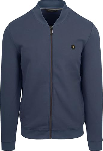 NO EXCESS Sweater Full Zipper Pique Bomber - L