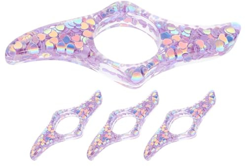 BESTonZON Porte-Livre À Doigt En Résine Lot De 4 Bagues Légères Support De Page Ouvre-Livre Pour Lecture À Une Main Facile Et Confortable