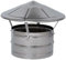 Tête de Cheminée chinoise fixe, chapeau de ventilation en acier galvanisé (Ø 16 cm)
