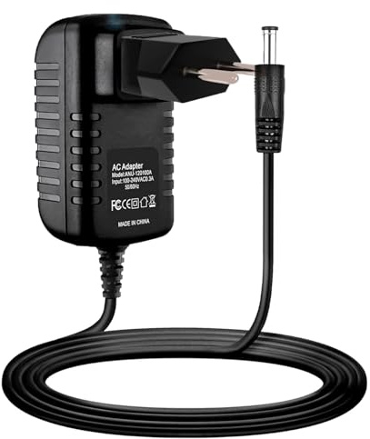 Guy-Tech Cable adaptador de alimentación AC/DC compatible con Sangean PR-D7 AM/FM PLL sintonizador de radio + enchufe de la UE