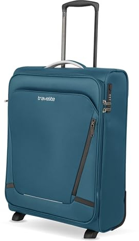 Travelite 2-Rad Handgepäck Koffer Jetpack 55x40x20 cm, 2,2 kg, leicht | für Ryanair & Condor, 2-Rollen Kabinentrolley aus Polyester mit Aufsteckfunktion & Zahlenschloss, Weichgepäck