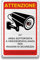 FloraVigo Cartello di videosorveglianza, autoriflettente, cartello di proprietà privata, pannello di allarme di sicurezza, pannello in alluminio, pannello di allarme (30x20cm) x 1