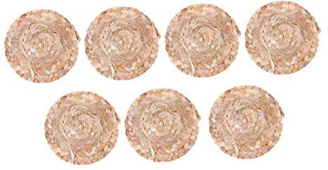 OFFIGAM 10piezas Mini Sombreros De Paja Artesanales Pequeño Gorro Mano para Muñecas Decoración para Manualidades Fiestas y Casas De Muñecas