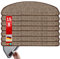 etm Original Stufenmatten Treppen-Teppich 15er Spar Set 20 Farben und 20 Modelle zur Auswahl (Halbrund, 65 x 23,5 cm Braun) Alto