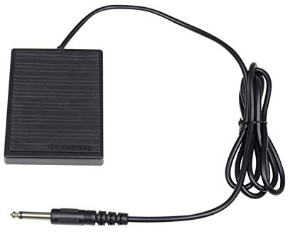 Sustain Pedal, Elektronischer Organ Midi Keyboard Foot Dämpfer Pedal mit 6, 35 Mm Stecker, Anti-Rutsch-Pad, Glattes Betrieb