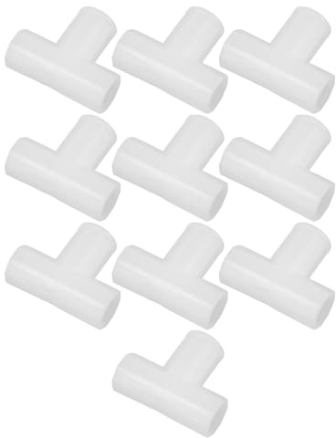 ULTECHNOVO 10stücke Kleiderstangenverbinder für Schrankrahmenverbinder und Verbindungsteile für Stoffkleiderschränke Wege-t-verbinder und Kleiderstangen-t-verbinder