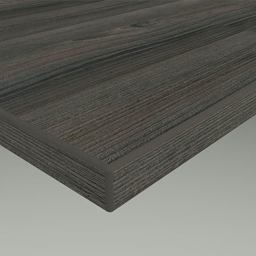 MySpiegel.de Tischplatte Holz Zuschnitt nach Maß Beschichtete Holzdekorplatte Dunkle Kiefer in 19mm Stärke (120 x 70 cm)