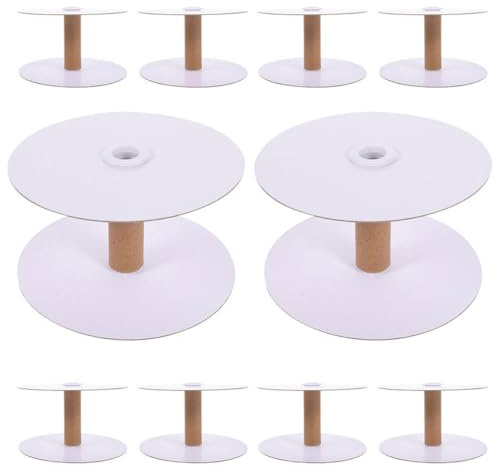 YOSADIER 12pcs Detachable Paper Thread Holder Spools Large Capacity Wire and Yarn Organiser for Sewing Storage and Craft Use
