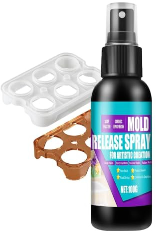Spray desmoldante para resina, moldes 100 gramos Agente Antiadherente