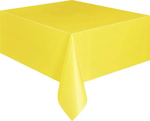 Kunststoff-Tischdecke - 2,74 m x 1,37 m - Gelb