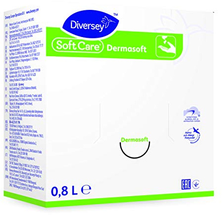 Diversey 6971740 Soft Care Dermasoft H9, parabenfreie Hautpflegecreme, 0,8 L