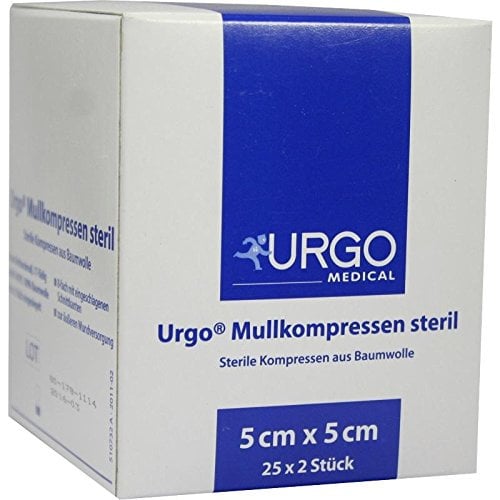 URGO MULLKOMPRESSEN 5x5 cm steril 25X2 St