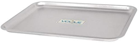 Vogue K443 Vogue Aluminium Baking Sheet, 370 mm x 265 mm x 20 mm Deep, silver
