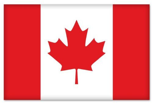 Aufkleber / Autoaufkleber / Sticker / Decal CANADA Canadian Flag car bumper sticker decal 127mmx76mm
