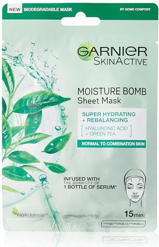 Garnier Hydratation Bombe Thé Vert Hydratant Visage Feuille Masque