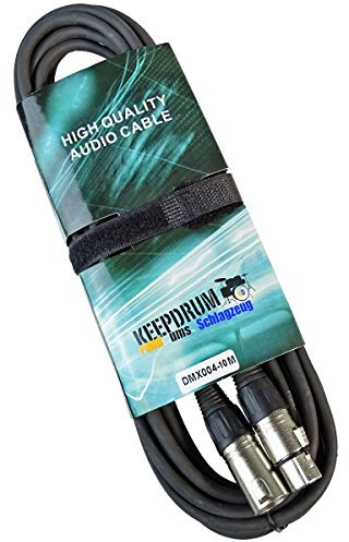 keepdrum DMX - Cavo di controllo XLR a 3 poli, 100 Ohm, 10 m
