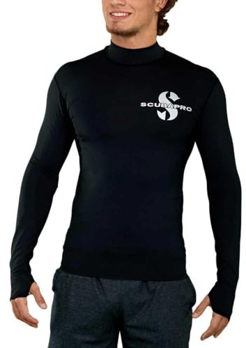 SCUBAPRO Swim Rash Guard Herren Langarm Slim Fit UV-Shirt