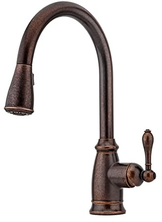Pfister Canton Einhebelbrause Küchenarmatur in rustikaler Bronze