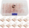 Zoohot 33mm Roségold Foldback-Klammern - Packung mit 15 Stück