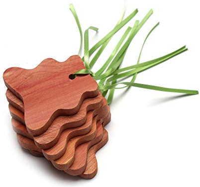 Zedernholzstücke, Zedernblöcke, Zedernringe, Schränke und Schubladen, Lufterfrischer, 30 Stück (Bärform)