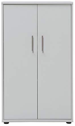 Möbelpartner Till Aktenschrank, 143748, lichtgrau, ca. 65 x 34 x 111 cm