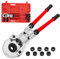 VEVOR Pinza a Crimpare U16, U20, U25, U32, TH16, TH20, TH26, TH32 mm, Pinza a Crimpare Pinza a Pressione 6 T Forza di Pressione, Pinza a Crimpare con Testa Rotante a 360 ° e Impugnatura Ergonomica