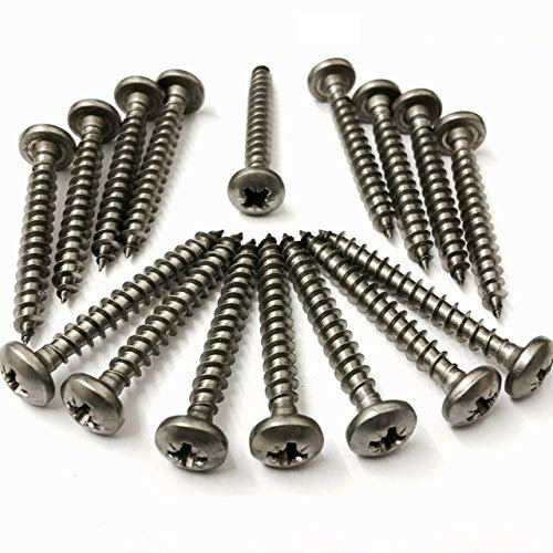 KADcoPozi Pan selbstschneidende Spanplatte, A2 Edelstahl, 4,5 x 70 mm, 20 Stück