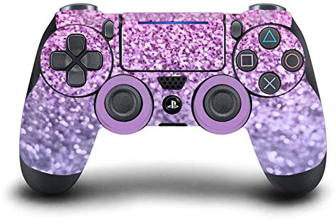Head Case Designs Offizielle Monika Strigel Lavendel Pink Kunst Mix Vinyl Haut Gaming Aufkleber Abziehbild Abdeckung kompatibel mit Sony PlayStation 4 PS4 DualShock 4 Controller