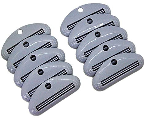 Tubenausdrücker 10-er SET flach Tubenleerer Tubenpresse Tubenquetscher weiß