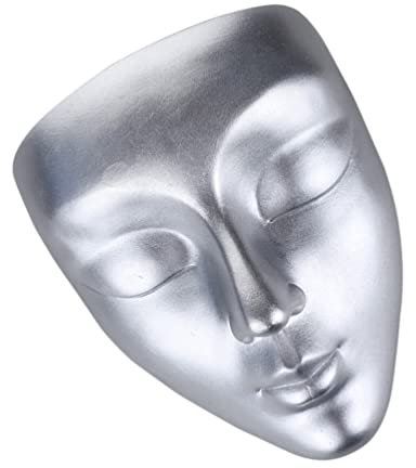 1 Pc Pot De Masque Pot De Fleurs Décoratif Céramique Pots En Terre Cuite Visage De Tête De Pot De Plante Pot De Plante Visage Abstrait Pot De Plante Figurine Mural Ciment Cactus