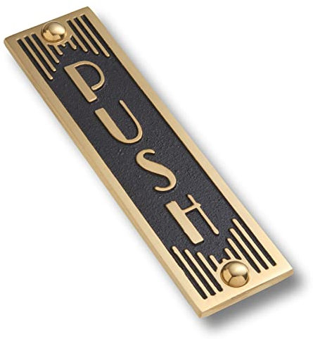 The Metal Foundry Placa de metal para puerta o pared, hecha a mano en Inglaterra.