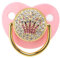 Baby Schnuller Ultra Light Soft Bling Silikon Neugeborenen Schnuller für 6-18 Monate Säugling für Gestillte Babys, Glow in The Dark Schnuller, Baby Mädchen Schnuller(Rosa)