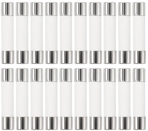 X AUTOHAUX 20 Pcs 7 Amp 250V Car Fast Blow Ceramics Fuse 6x30mm 0.24x1.18