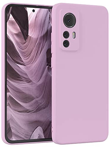 EAZY CASE - Silikonhülle für Xiaomi 12 Hülle Silikon Case Violett weich stoßfeste Handyhülle Schutzhülle mit Kameraschutz Dünn Premium Schutz Cover TPU Phone Bumper in Pastell Flieder Matt