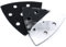 2x Ersatzklett selbstklebend Dreieck Schleifplatte Schleifschuh Schleifteller 93 x 93 x 93 mm für Einhell Skil Ferm