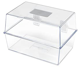 Deflecto® 5 x 3 Card Index Box Crystal