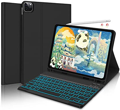 Clavier AZERTY Détachable pour iPad Air 5/4, iPad Pro 11 - Connectivité Sans Fil Bluetooth - Compatible avec 10.9 et 2022/2021/2020 - Noir