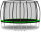Baunsal® Trampolin Outdoor Ø 427 cm (FGIS) hellgrün-schwarz als Komplettset Gartenspielzeug Kindertrampolin Gartentrampolin rund Garten Spielzeug für Kinder