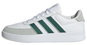 Adidas Herren Breaknet 2.0 Shoes, Cloud White/Green/Wonder Silver, 43 1/3 EU