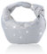 ELDA Geknotete Handtasche für Damen - Klein, Glitzernd, Strass, Designer-Hobo-Knödeltasche, Abend-Clutch, Cremeweiß