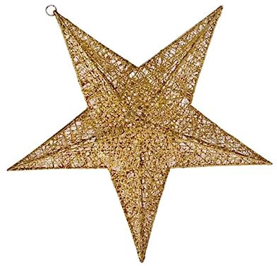 DOITOOL Klassische Weihnachtsbaumspitze Weihnachtsstern Baumspitze Pailletten Sternanhänger Hausdekoration Für Zuhause Outdoor-Geschenke Babyboy-Geschenke Sternanhänger