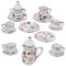 VALICLUD 1ensemble Vaisselle Miniature pour Maison De Poupée Théière Et Tasses Décoratives Colorées Accessoires De Décoration pour Miniatures Et Bricolage pour Amoureux des Modèles
