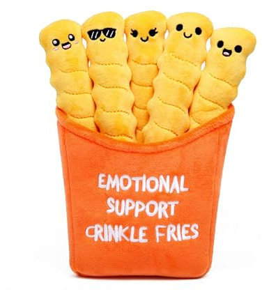 WHAT DO YOU MEME? Emotional Support Crinkle Fries - Plush Fries by Emotional Support Plushies