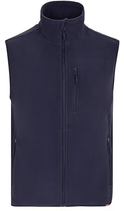 VELILLA Gilet in Pile, Blu Navy, 3XL Unisex-Adulto